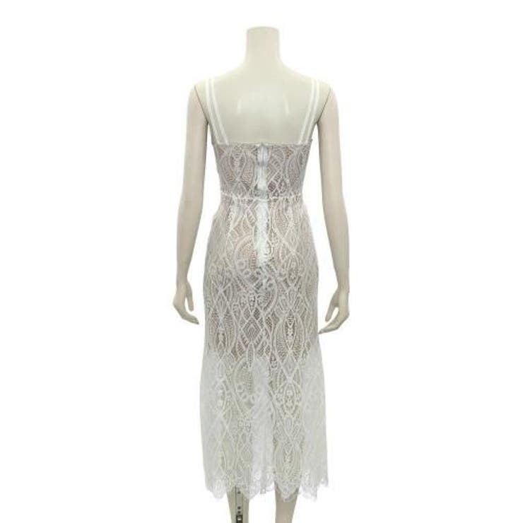 総レースWスリットキャミワンピース(キャバドレス・CABARETDRESS
