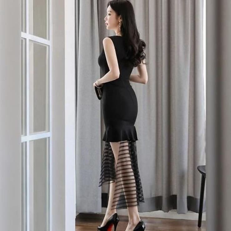 チュール切り替えアシメノースリワンピース(キャバドレス CABARETDRESS… | GRAXIA | 詳細画像5 