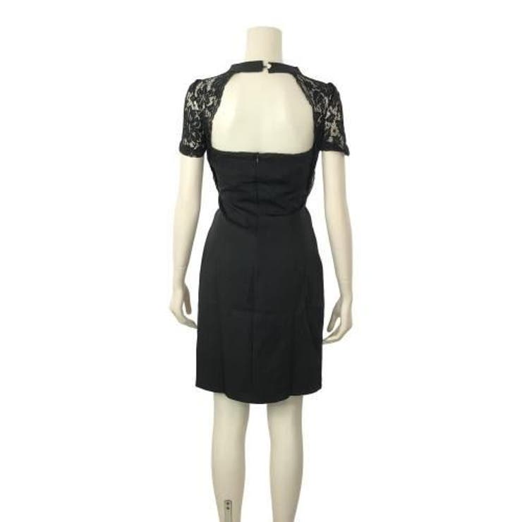 キーホールネックブラックワンピース(キャバドレス・CABARETDRESS