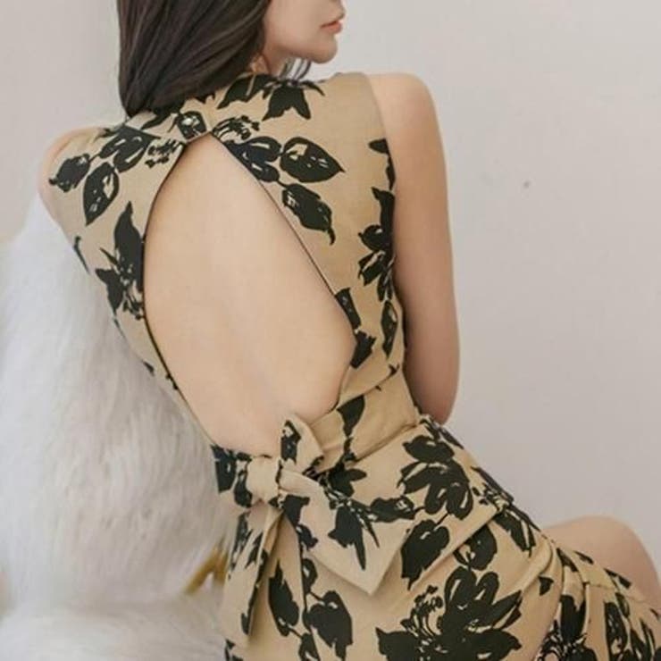 モダンフローラルバックオープンワンピース(キャバドレス CABARETDRESS… | GRAXIA | 詳細画像9 