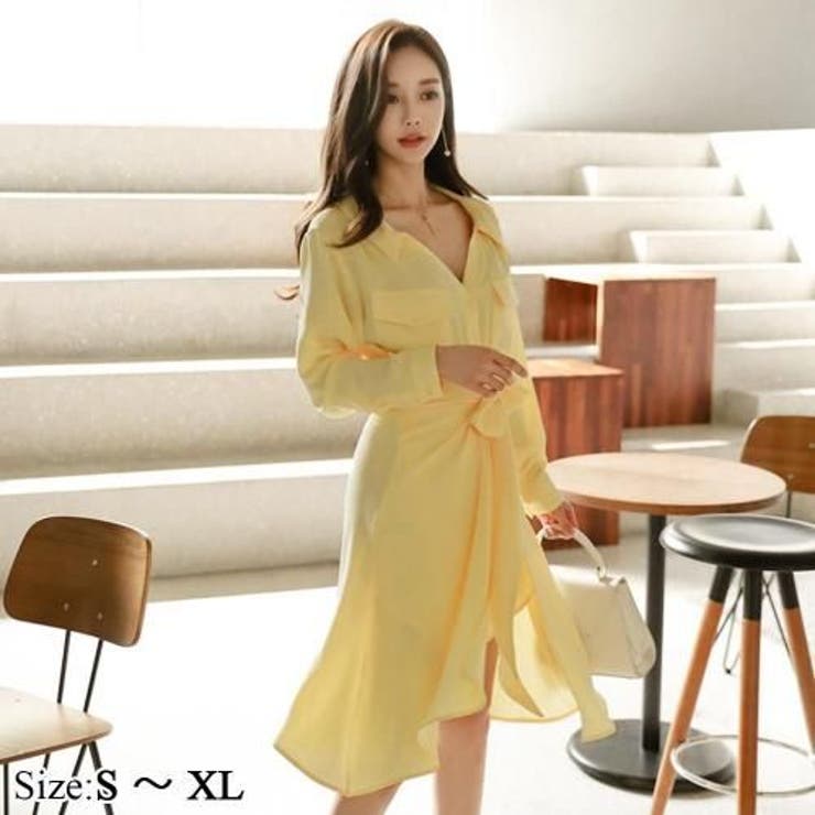 ラップスカート付き2WAYシャツワンピース(キャバドレス CABARETDRES… | GRAXIA | 詳細画像1 