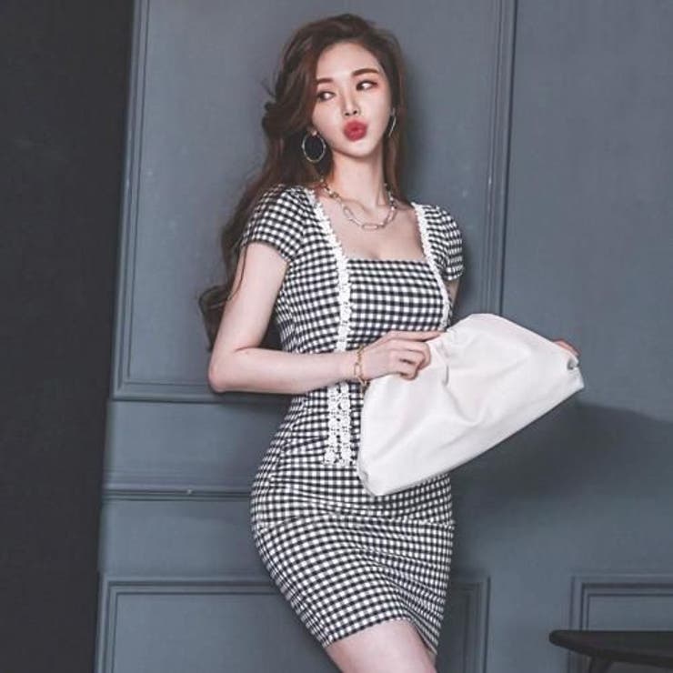 サイドギャザーギンガムチェックミニワンピース(キャバドレス CABARETDRE… | GRAXIA | 詳細画像3 