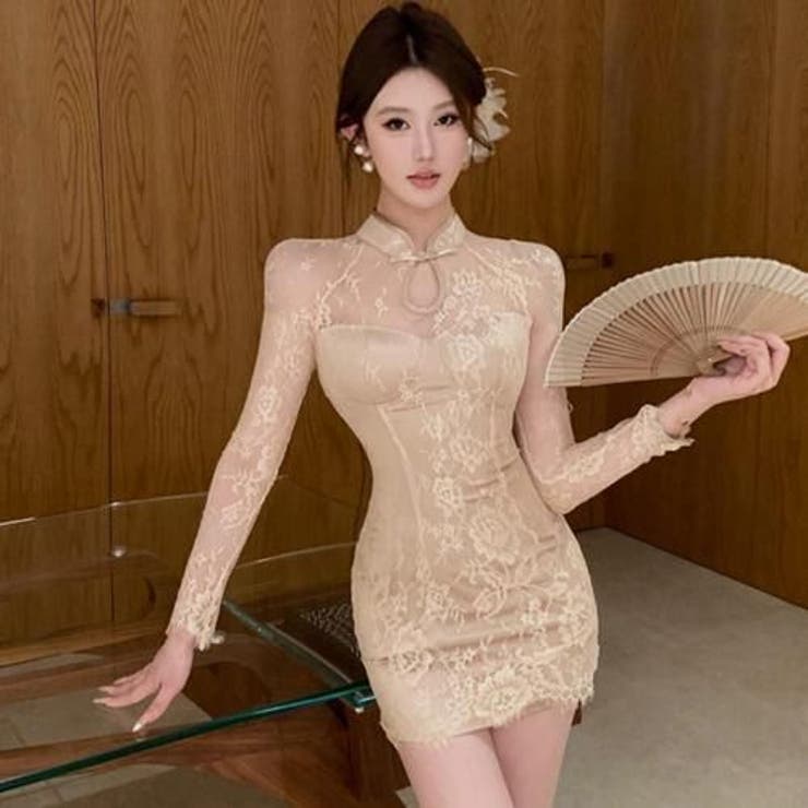 バックレースチャイナ風ミニワンピース(キャバドレス・CABARETDRESS) | GRAXIA | 詳細画像2 