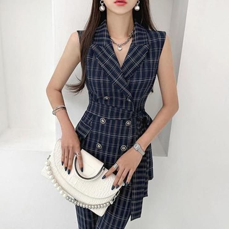 チェック柄ダブルブレストセットアップ(キャバスーツ・CABARETSUIT) | GRAXIA | 詳細画像10 