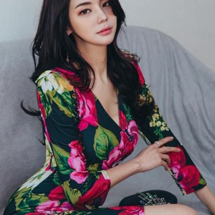 カシュクールフローラルプリントワンピース(キャバドレス CABARETDRESS… | GRAXIA | 詳細画像8 