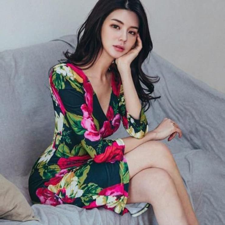 カシュクールフローラルプリントワンピース(キャバドレス CABARETDRESS… | GRAXIA | 詳細画像9 