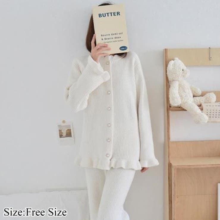 フリル袖＆裾が愛らしい大人のフェミニンリラックスルームウェア(ROOMWEAR) | GRAXIA | 詳細画像1 