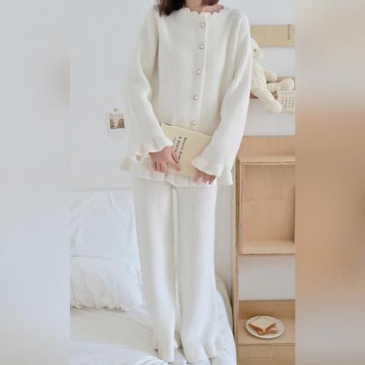 フリル袖＆裾が愛らしい大人のフェミニンリラックスルームウェア(ROOMWEAR) | GRAXIA | 詳細画像2 