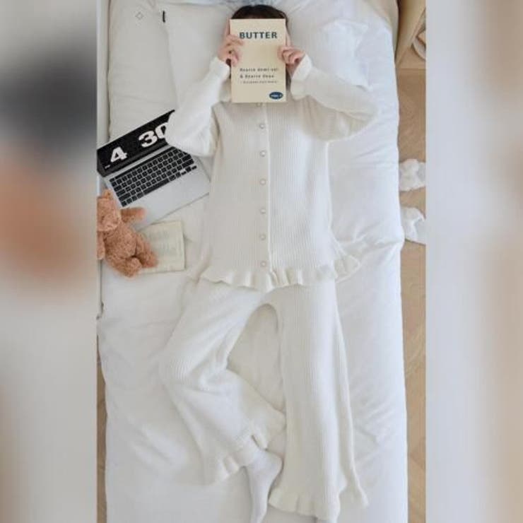 フリル袖＆裾が愛らしい大人のフェミニンリラックスルームウェア(ROOMWEAR) | GRAXIA | 詳細画像9 