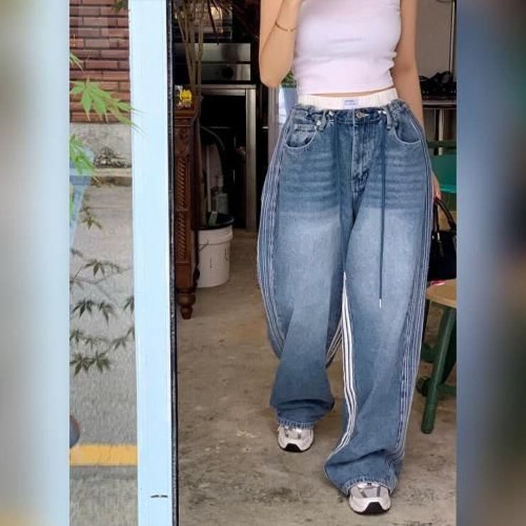 スポーティストリートY2Kバギーフィットデニム(PANTS) | GRAXIA | 詳細画像15 