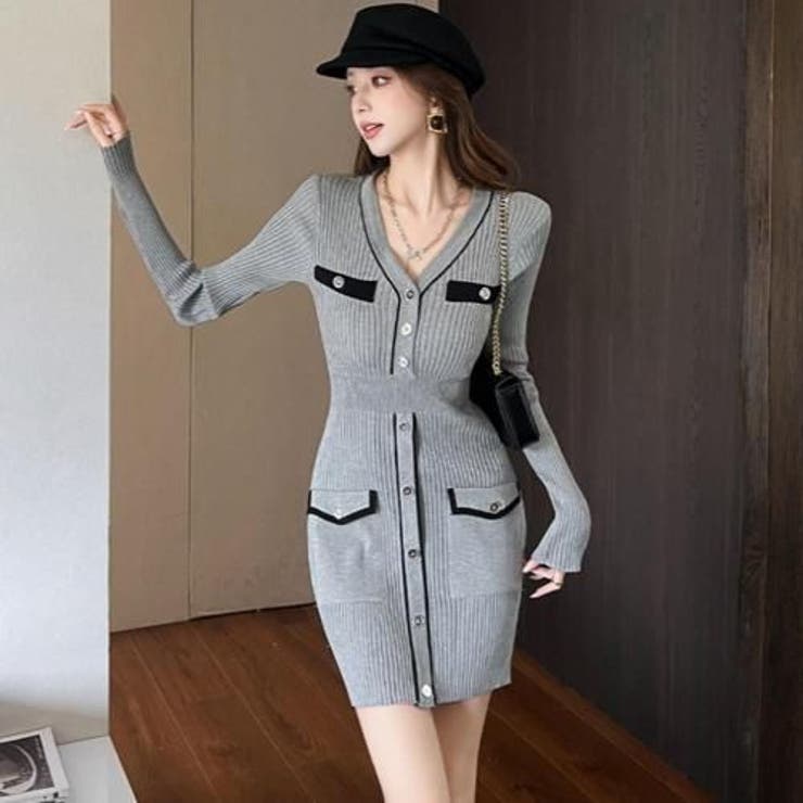 フレンチエレガンスなニットワンピース(キャバドレス・CABARETDRESS) | GRAXIA | 詳細画像4 