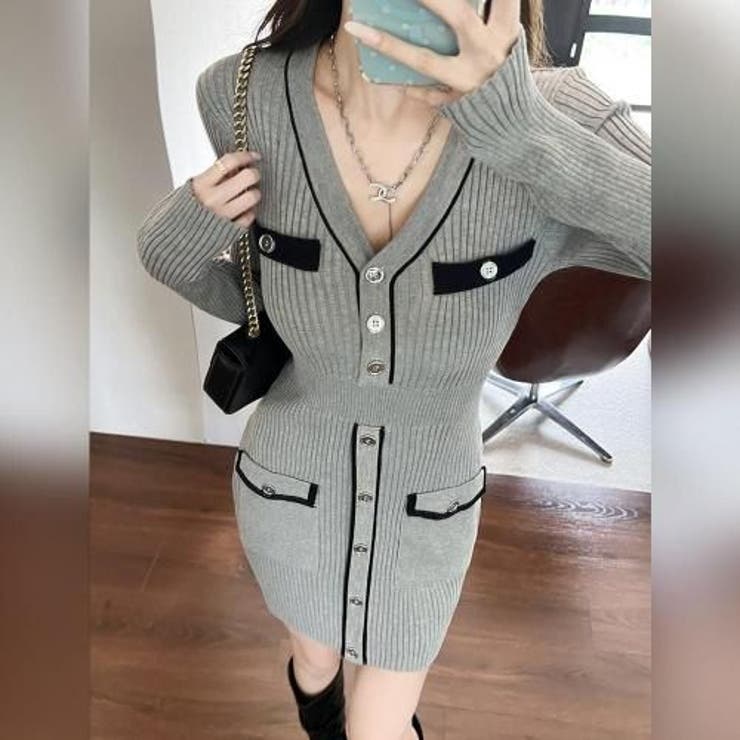 フレンチエレガンスなニットワンピース(キャバドレス・CABARETDRESS) | GRAXIA | 詳細画像7 