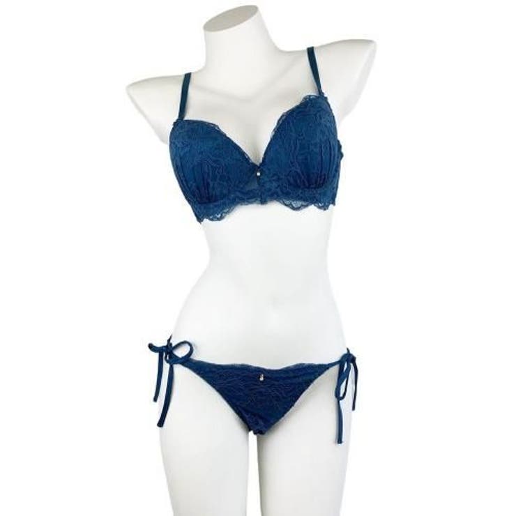 花柄ストレッチレースの贅沢デザインほどける脇紐ショーツが刺激的な大人のブラ ショ… | GRAXIA | 詳細画像13 