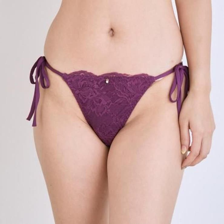 花柄ストレッチレースの贅沢デザインほどける脇紐ショーツが刺激的な大人のブラ ショ… | GRAXIA | 詳細画像7 