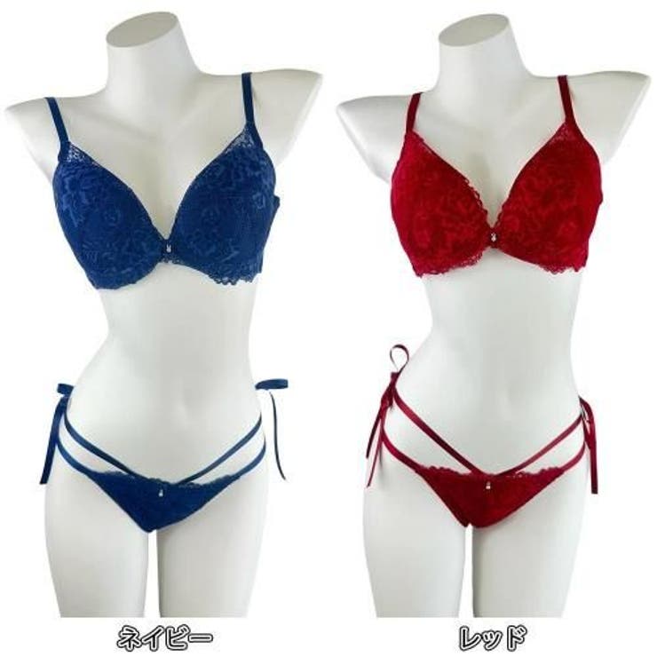 ワントーンの気品ほとばしる装飾サイドリボンとリーフ柄レースで魅せる洗練の谷間メイ… | GRAXIA | 詳細画像2 