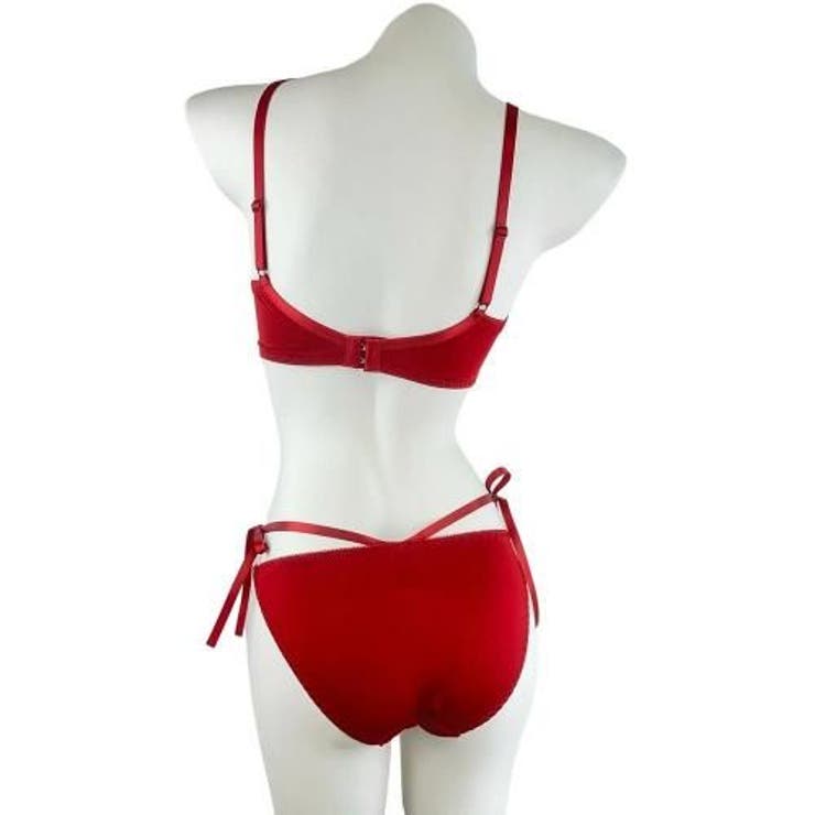 ワントーンの気品ほとばしる装飾サイドリボンとリーフ柄レースで魅せる洗練の谷間メイ… | GRAXIA | 詳細画像18 