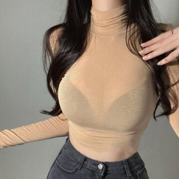 肌に溶け込む超細リブのスキンフィットハイネックが叶える華奢見えロングスリーブトッ… | GRAXIA | 詳細画像10 