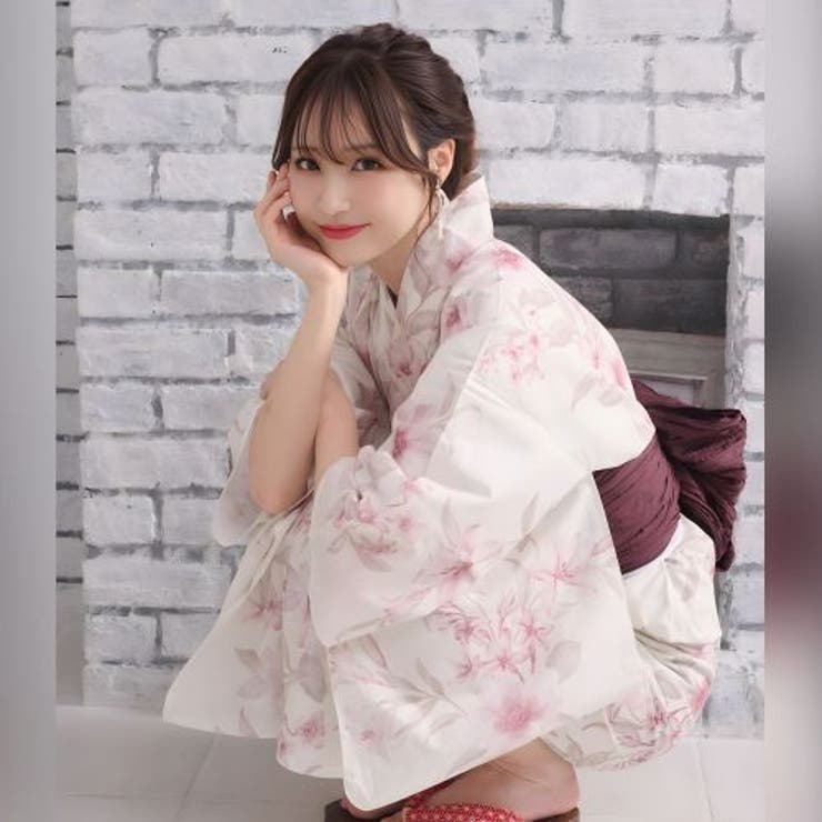 優美な鳥の子色に儚げな灰桜の小花が舞うアンティーク調浴衣2点セット(YUKATA… | GRAXIA | 詳細画像11 