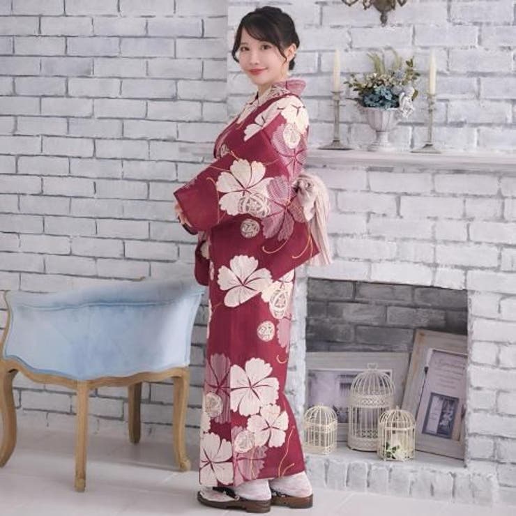 期間限定価格 KEITA MARUYAMA ユリ 芝桜 花柄 浴衣 クリーム色 楽天