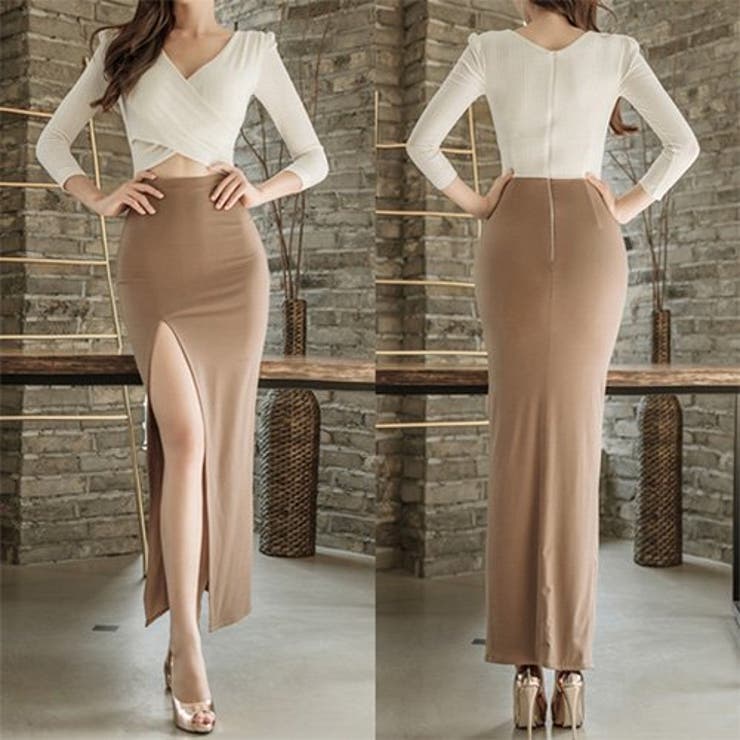 ウエストカットでスタイルアップのロングドレス(SEXYDRESS) | GRAXIA | 詳細画像7 