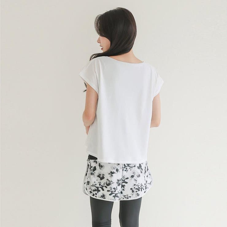 アクティブに動きやすいショーパン一体型レギンスとフレンチスリーブ2点セット(水着… | GRAXIA | 詳細画像25 