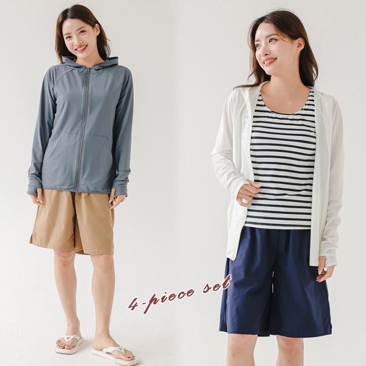 着回しが楽しめるカラバリ豊富なタンキニ4点セット(水着・体型カバー水着) | GRAXIA | 詳細画像4 