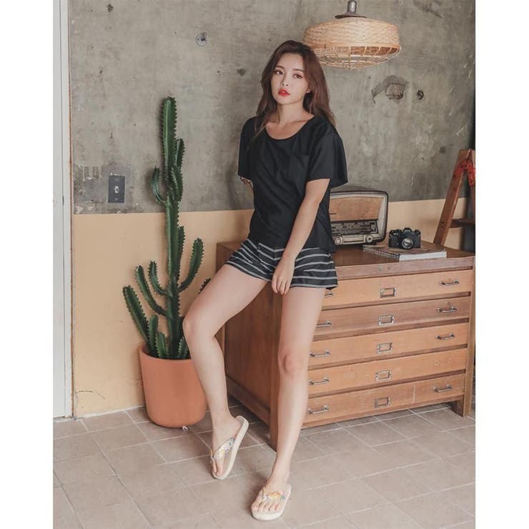 レイヤードＴシャツで肌見せを防ぐ2点セット(水着・体型カバー水着) | GRAXIA | 詳細画像23 