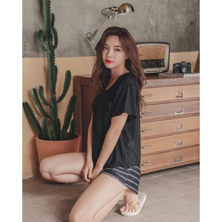 レイヤードＴシャツで肌見せを防ぐ2点セット(水着・体型カバー水着) | GRAXIA | 詳細画像25 