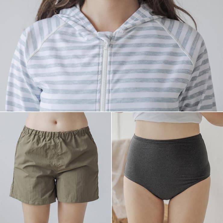 ホルターリボンがさり気ないハイウエストタンキニ4点セット(水着 体型カバー水着) | GRAXIA | 詳細画像20 