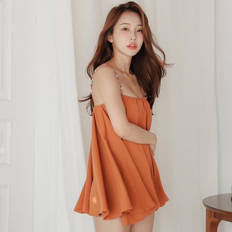 アースカラーの洗練されたチュニックキャミが肌になじむ体形カバー水着2点セット(水… | GRAXIA | 詳細画像24 