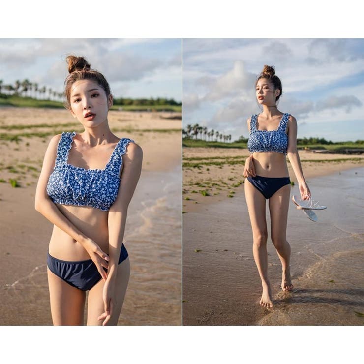 シフォンシャツがメンズライクな体形カバービキニ4点セット(水着 体型カバー水着) | GRAXIA | 詳細画像22 