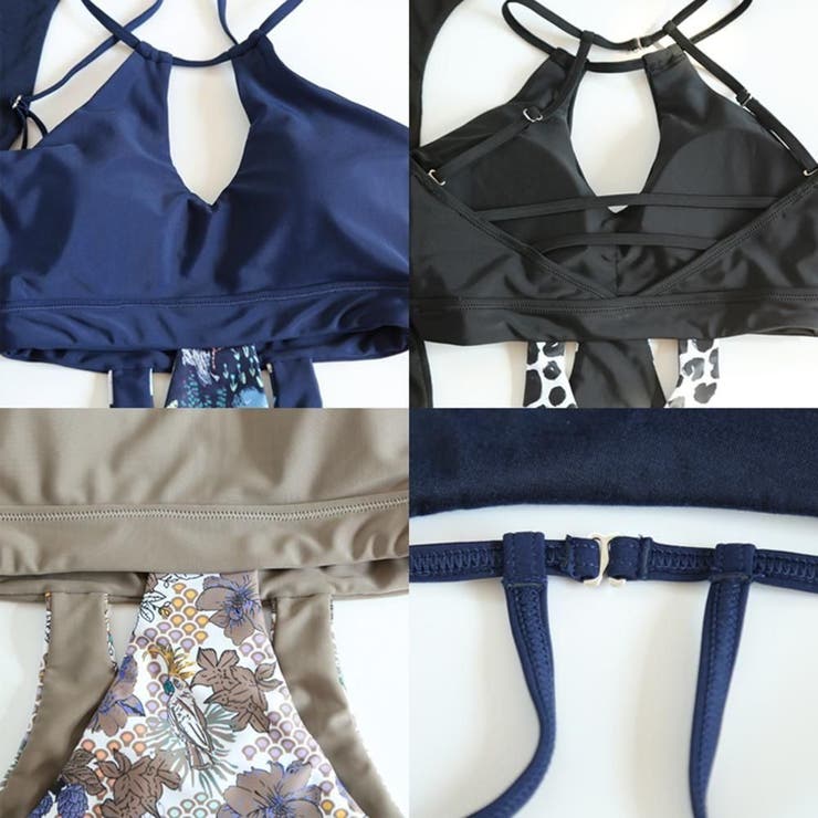 セクシーでヘルシーな肌魅せが魅力的な体形カバーワンピース水着2点セット(水着 モ… | GRAXIA | 詳細画像10 