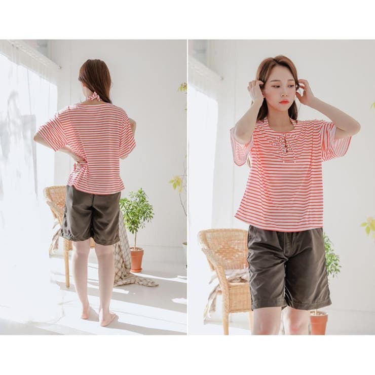 着回し抜群なストライプ体形カバー水着4点セット(水着・体型カバー水着) | GRAXIA | 詳細画像18 