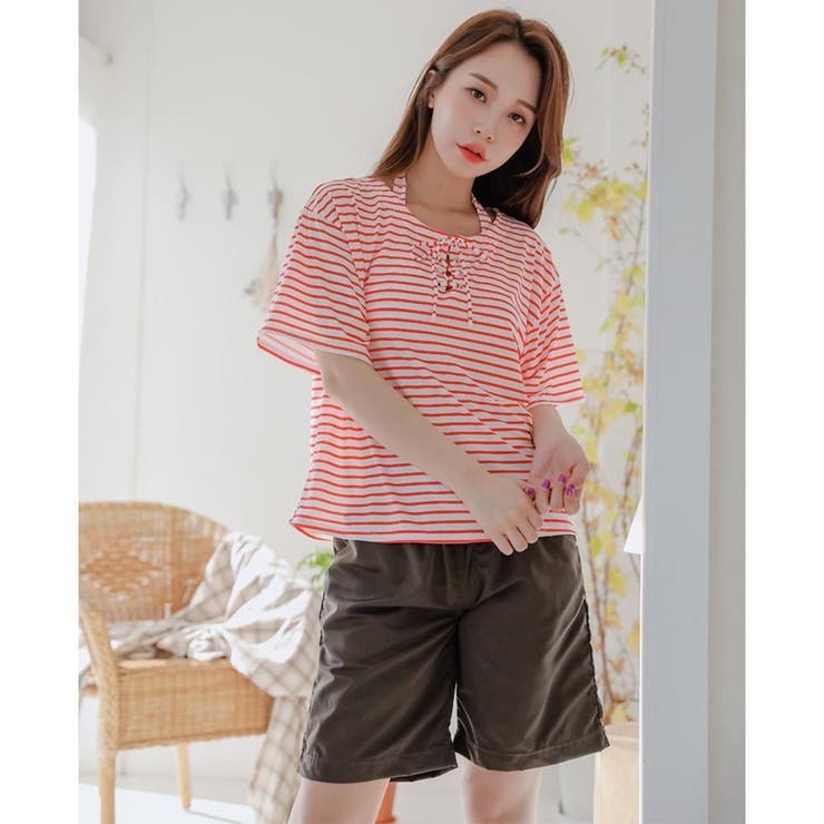 着回し抜群なストライプ体形カバー水着4点セット(水着・体型カバー水着) | GRAXIA | 詳細画像19 