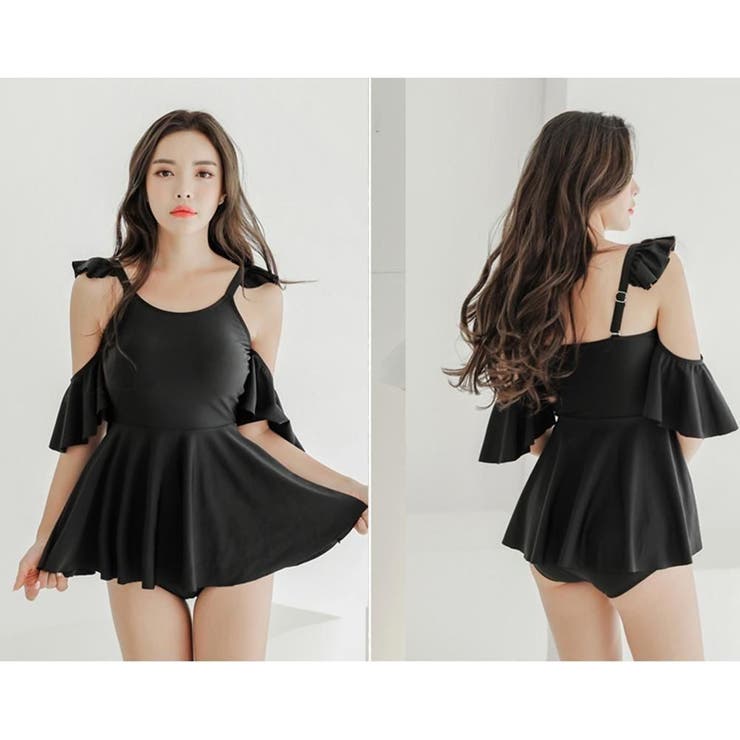 アースカラーのショルダーカットペプラムがクールに華奢魅せ体形カバー水着2点セット… | GRAXIA | 詳細画像26 