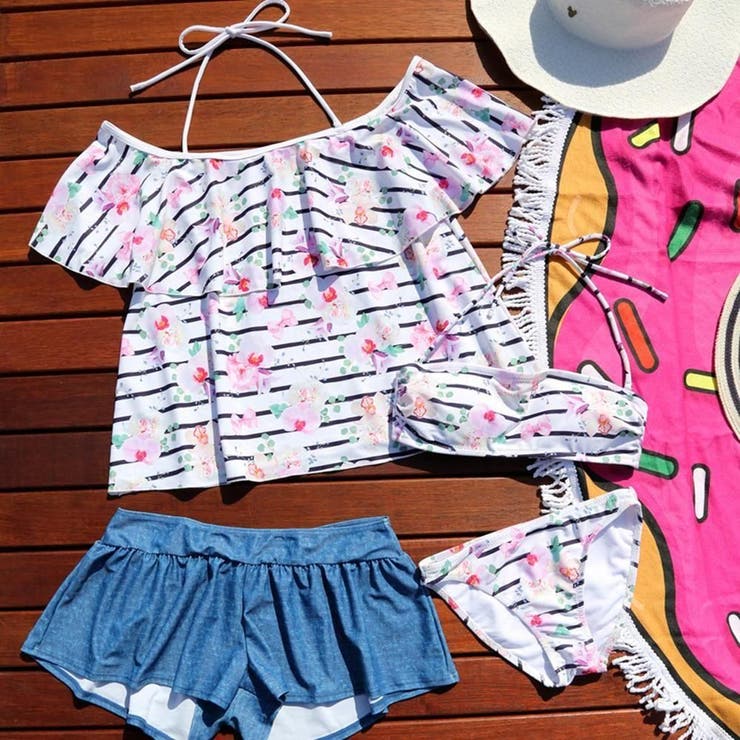 オフショルトップス付きチューブトップビキニ4点セット(水着・体型カバー水着) | GRAXIA | 詳細画像27 