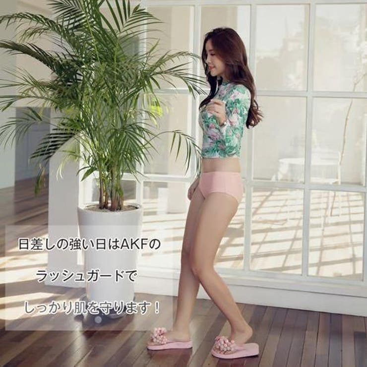 フラミンゴボタニカルクロップド丈ラッシュガードセットアップ(水着 ラッシュガード… | GRAXIA | 詳細画像22 