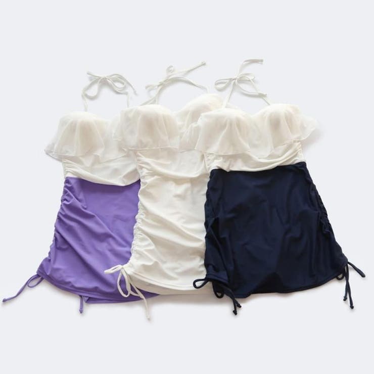 インパン付き無地サイドシャーリングフリル水着(水着・ワンピース) | GRAXIA | 詳細画像17 