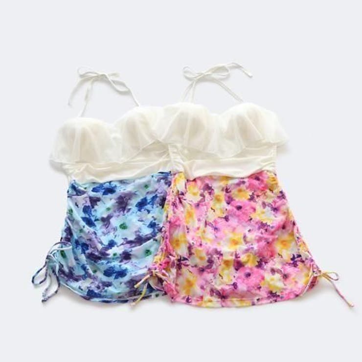 インパン付き花柄サイドシャーリングフリル水着(水着・ワンピース) | GRAXIA | 詳細画像12 