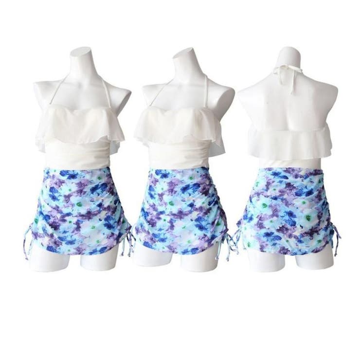 インパン付き花柄サイドシャーリングフリル水着(水着・ワンピース) | GRAXIA | 詳細画像17 