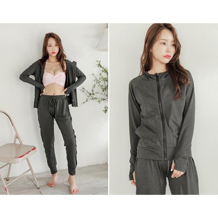 サイドラインロングパンツラッシュガードセットアップ2点セット(水着 ラッシュガー… | GRAXIA | 詳細画像16 