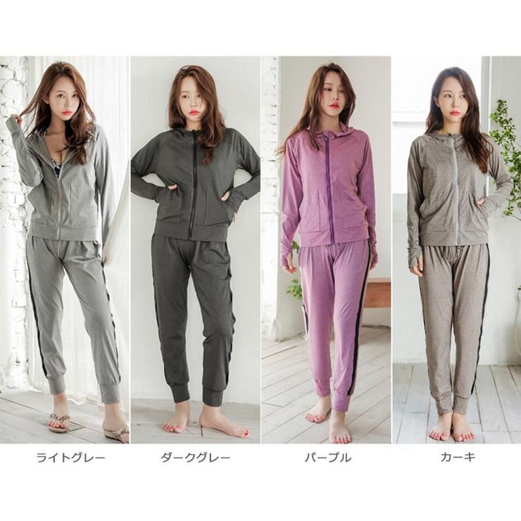 サイドラインロングパンツラッシュガードセットアップ2点セット(水着 ラッシュガー… | GRAXIA | 詳細画像5 