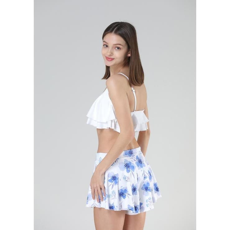 Wフリルが気になる胸元をカバーしてくれるスカパン付きビキニ3点セット(水着 ビキ… | GRAXIA | 詳細画像16 