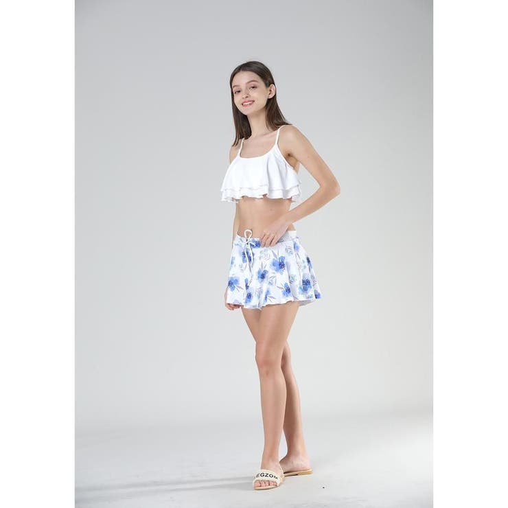 Wフリルが気になる胸元をカバーしてくれるスカパン付きビキニ3点セット(水着 ビキ… | GRAXIA | 詳細画像17 