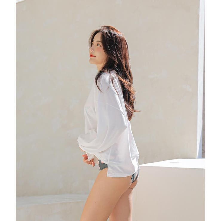 ロンＴ付き胸元カットアウト花柄ビキニ3点セット(水着・体型カバー水着) | GRAXIA | 詳細画像21 