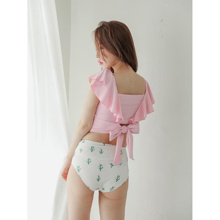 フリルトップスとロングスカートのビキニ3点セット(水着・体型カバー水着) | GRAXIA | 詳細画像12 