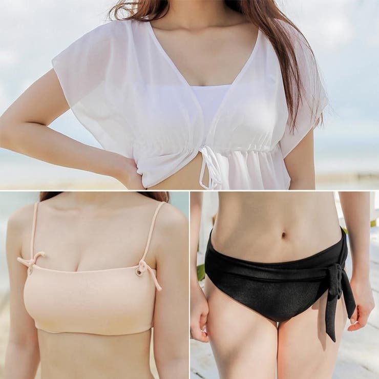 リボンがポイントのビキニ3点セット(水着・ビキニ) | GRAXIA | 詳細画像6 