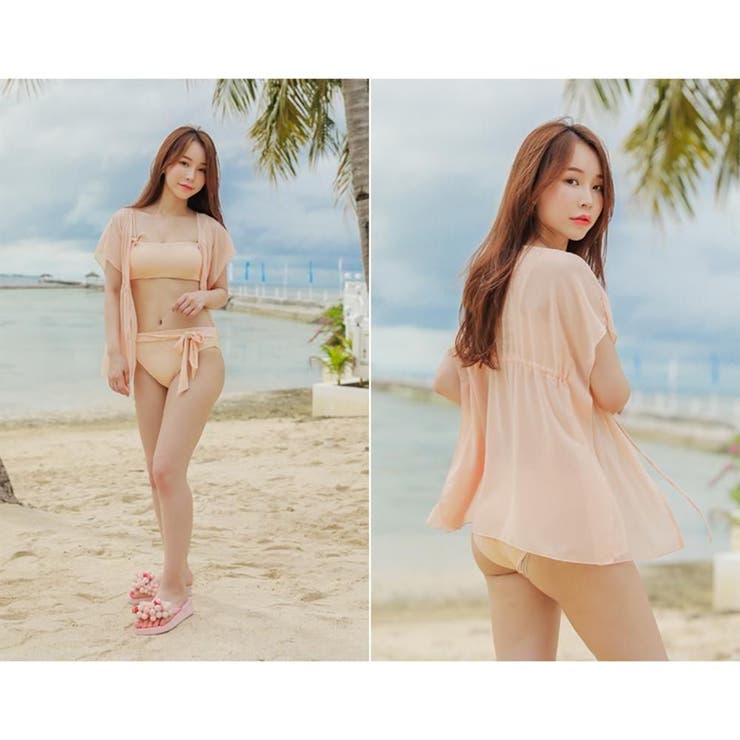 リボンがポイントのビキニ3点セット(水着・ビキニ) | GRAXIA | 詳細画像8 