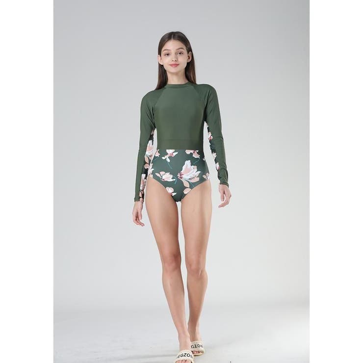 ベーシックに華やかさをプラスしたロングスリーブワンピース(水着・モノキニ) | GRAXIA | 詳細画像17 