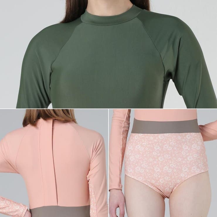 ベーシックに華やかさをプラスしたロングスリーブワンピース(水着・モノキニ) | GRAXIA | 詳細画像5 